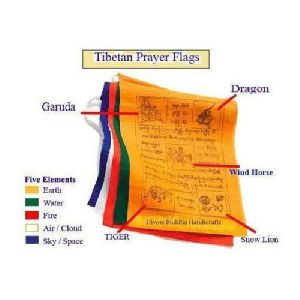 Tibetan Buddhist Lungta Prayer Flags
