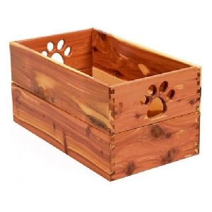 Wooden Dog Basket