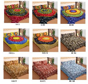 Cotton Printed Bedsheet King Size with 2 Pillow