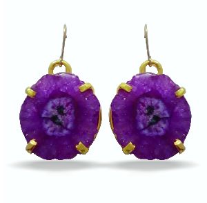 Dyed Quartz Earring