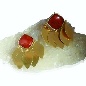 Red Jasper Stone Earring