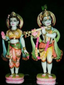 Marble Radha Krishna Statue