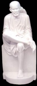 White Marble Sai Baba Statue