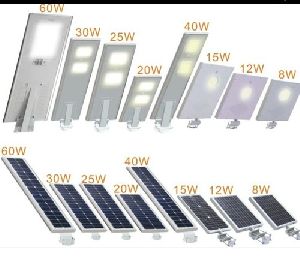 8W to 60W All In One Solar LED Street Light
