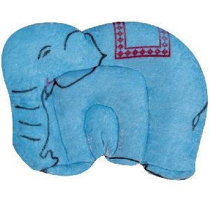 Blue Elephant Shaped Baby Pillow