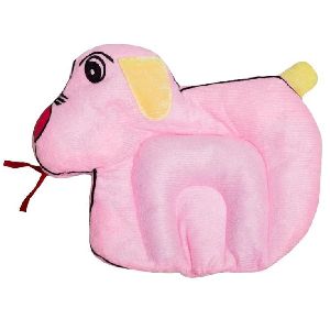 Pink Dog Shaped Baby Pillow