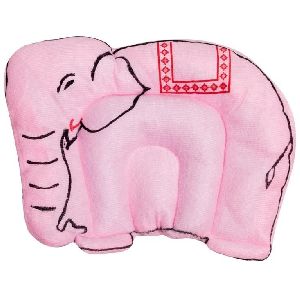 Pink Elephant Shaped Baby Pillow