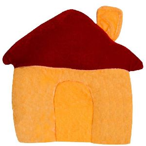 Yellow House Shaped Baby Pillow
