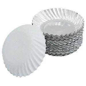 Silver Plain Paper Plate