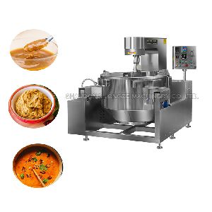 High Capacity Cheese Sauce Cooking Mixer Machine Jacketed Kettle With Mixer
