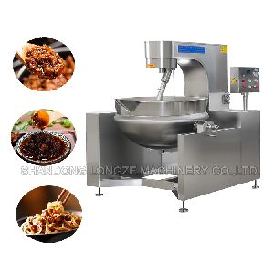 Industrial Cooking Jacketed Kettle Pot Mixer Machine With Planetary Mixing Agitator