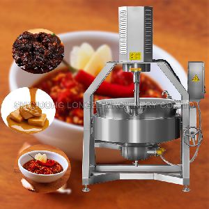 Semi-automatic 300 Liter Steam Jacketed Cooking Kettle For Shredded Coconut Stuffing