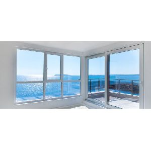 Sliding UPVC Openable Window, Glass Type : Tempered Glass