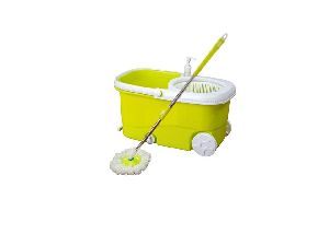 Elegant Spin Mop Bucket with Easy Wheels with Plastic Wringer