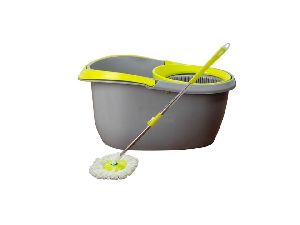 Happy Home Spin Mop Bucket with Plastic Wringer