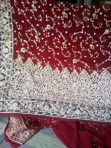 Zardosi Work Wedding Saree