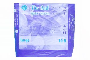 Dr Aid Adult Diaper - 10 Pieces (Pack of 1) (X-Large)