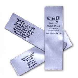 Printed Garment Label