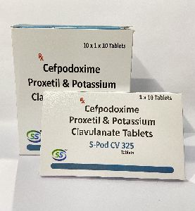 Cefpodoxime proxetil and Potassium clavulanate tablets 325mg