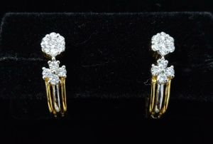 Diamond Bali Earrings