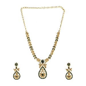 Indian Bollywood Crystal Austrian Diamond Choker Necklace Set