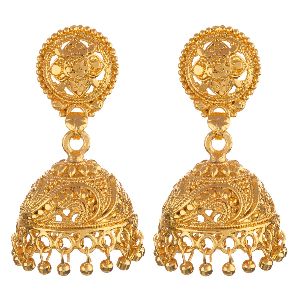Indian Bollywood Jhumka Wedding Bridal Dangle Earring Jewelry Set