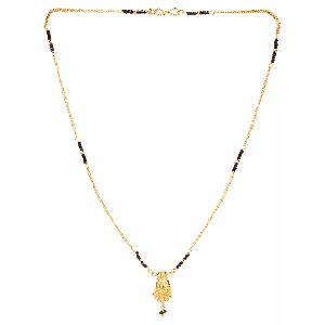 Indian Bollywood Traditional Gold Plated Ethnic Mangalsutra Pendant with Chain for Women
