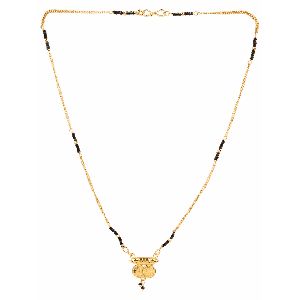 Indian Gold Plated Ethnic Traditional Temple Coin Maharashtrian Mangalsutra Necklace for Women