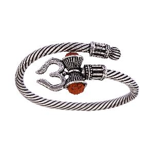 boho vintage tribal shiv trishul statement cuff bracelet