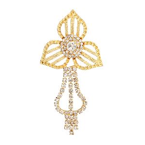 Indian Stylish Crystal Brooch Pin Lapel Pin Suit Stud Flower Brooch Wedding Jewelry for Men Women