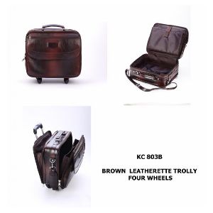 Leatherette Laptop Trolley Bag