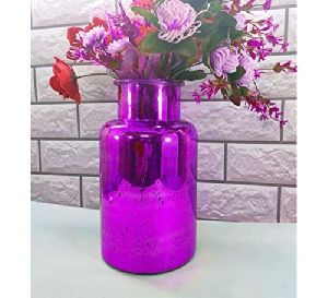 Purple Glass Flower Vase