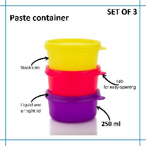 Plastic paste containers