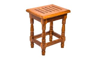 Teak Wooden Visitor Stool