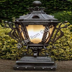Wrought Iron Gate Lamps