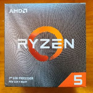 AMD Ryzen 5 3600 Six-Core 3.6 GHz base 4.2 GHz boost. CPU with cooler included.