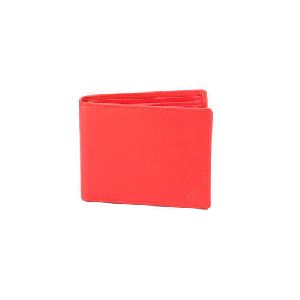 Mens Red Leather Wallet