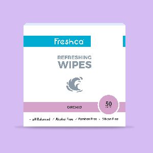 Freshca Refreshing Wet Wipes Orchid-50Pcs