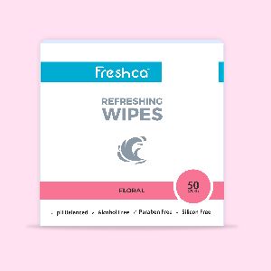 Freshca Refreshing Wipes Floral-50pcs
