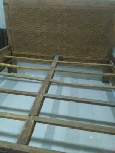 wooden bed