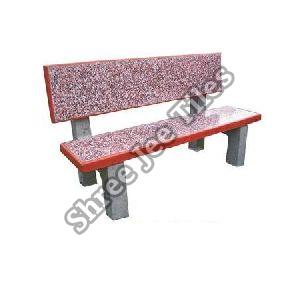 Rectangular Bench With Backrest