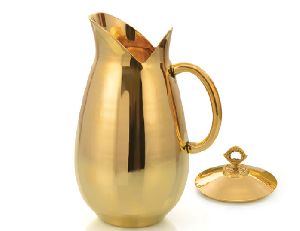 Brass Water Pitcher with Lid