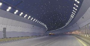 Huaxia LED Tunnel Light, Underground LED Lighting, Public Road Lighting