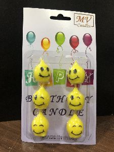 Smiley Shape Birthday Candles