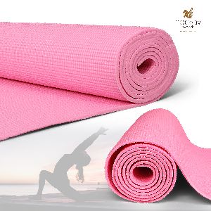 Neerav Exports Yoga Mat with Carry Straps - Multi Purpose Eco Friendly Mats | 4 MM Thick | Non Slip