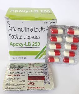 250mg Amoxicillin and Lactic Acid Bacillus Capsules