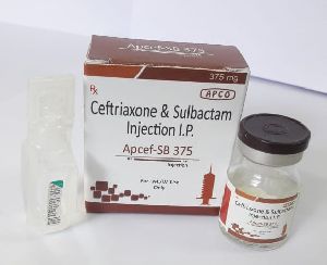 Ceftriaxone and Sulbactam 375mg Injection