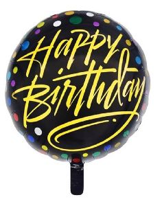 HIPPITY HOP HAPPY BIRTHDAY PRINTED GOLD STAR FOIL BALLOON 18INCH IDEAL FOR BIRTHDAY PARTY