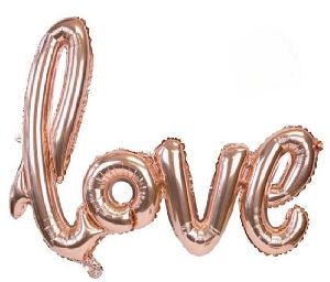 HIPPITY HOP LOVE SCRIPTED ( 18 INCH ) FOIL BALLOON FOR DECORATION ( PACK OF 1 ) MULTICOLOUR