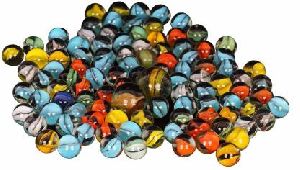 coloured glass pebbles